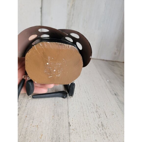 Vintage unique wooden ladybug dangling leg jointed home decor figure - Picture 5 of 6